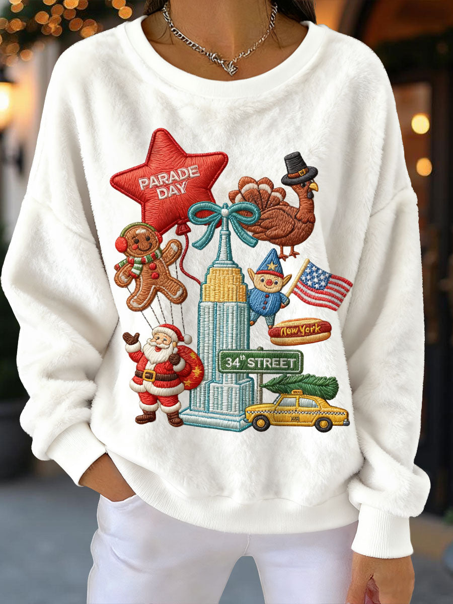 Sweatshirts en flanelle de Noël pour femmes