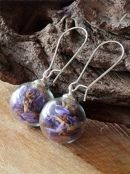 Fleur de conscience d'Alzheimer earing