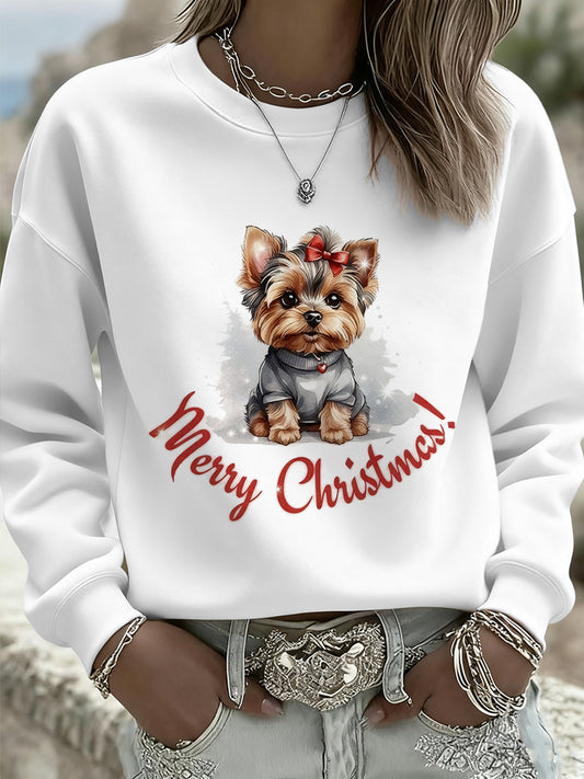 Les femmes de Noël Animal Art Casual Crewneck Sweatshirt