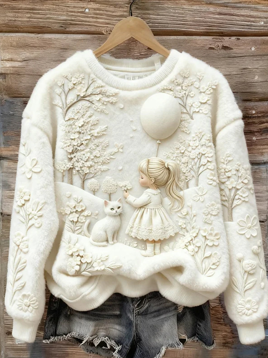 Top en flanelle décontracté à imprimé animal rétro pour femmes