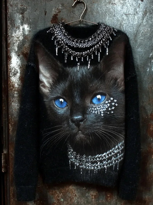 Top en flanelle décontracté à imprimé animal rétro pour femmes