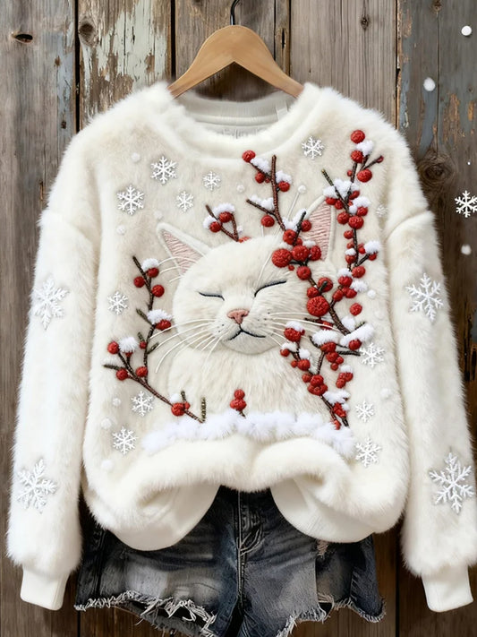 Top en flanelle décontracté à imprimé animal rétro pour femmes