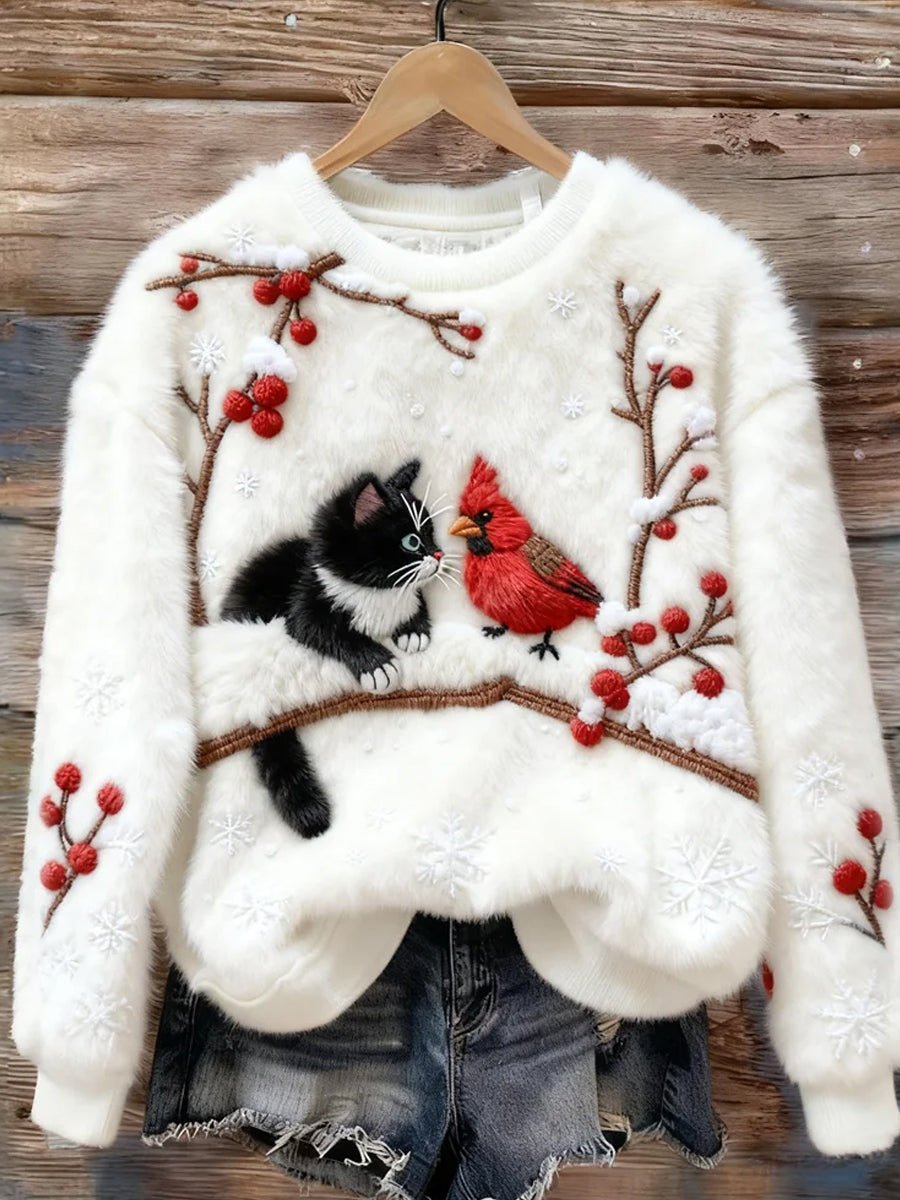 Top en flanelle décontracté à imprimé animal rétro pour femmes