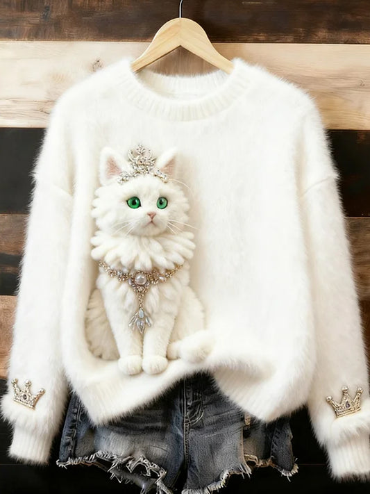 Top en flanelle décontracté à imprimé animal rétro pour femmes