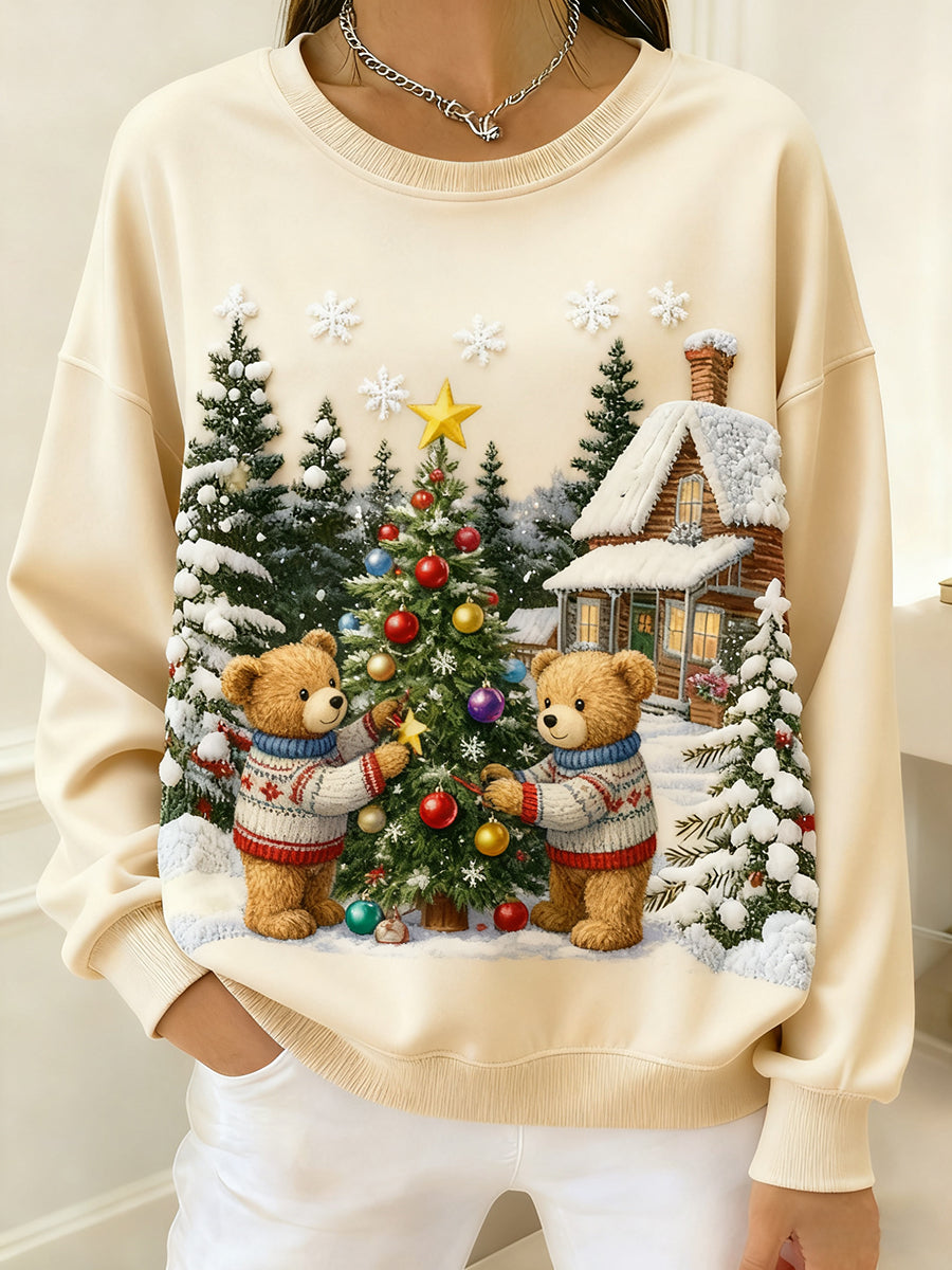 Haut confortable rétro imprimé art animal pour femmes