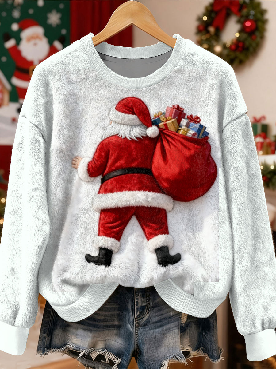 Superbe Père Noël Motif Casual Sweat-shirt à manches longues