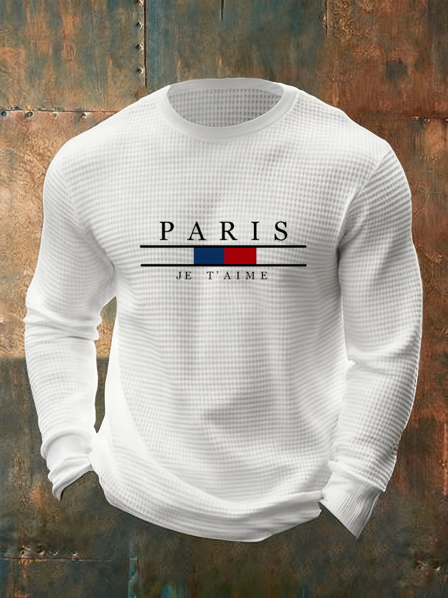 Rétro Casual Fashion à manches longues pour hommes