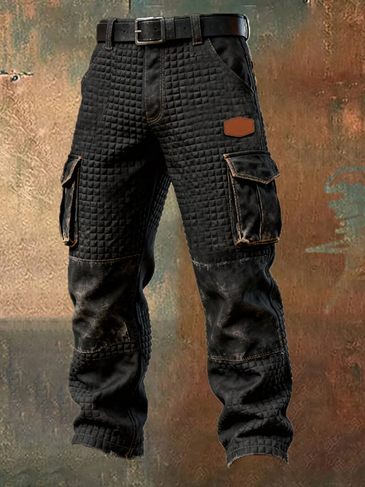Pantalon de travail décontracté de style d'affaires rétro pour hommes