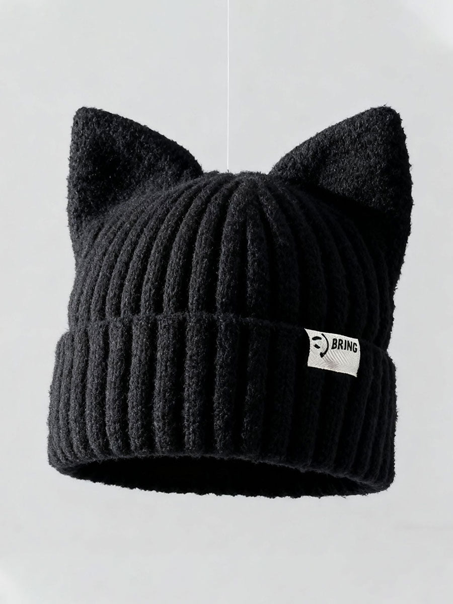 Chapeaux Tricot Oreille de Chat Femme