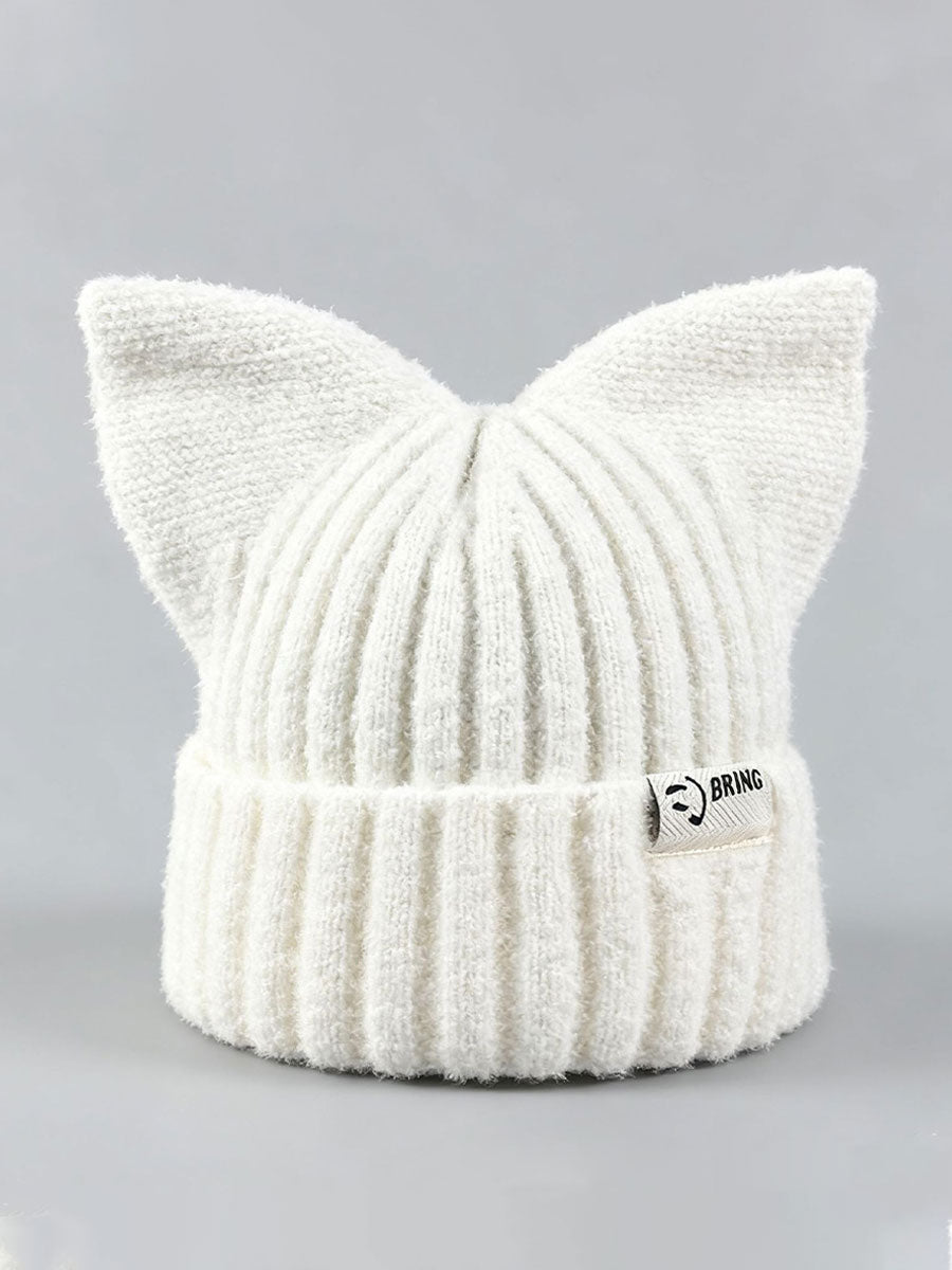 Chapeaux Tricot Oreille de Chat Femme