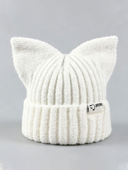Chapeaux Tricot Oreille de Chat Femme