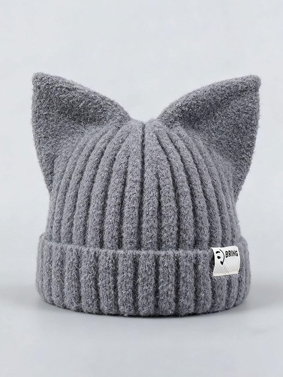 Chapeaux Tricot Oreille de Chat Femme