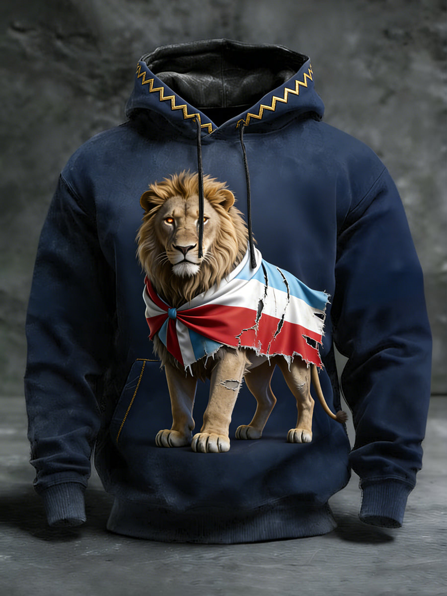 Sweat à capuche Bold Luxembourg Lion Flag Homme
