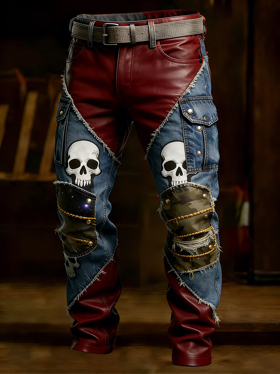 Pantalon de travail décontracté de style d'affaires rétro pour hommes