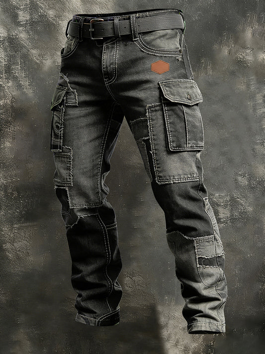 Pantalon de travail décontracté de style d'affaires rétro pour hommes