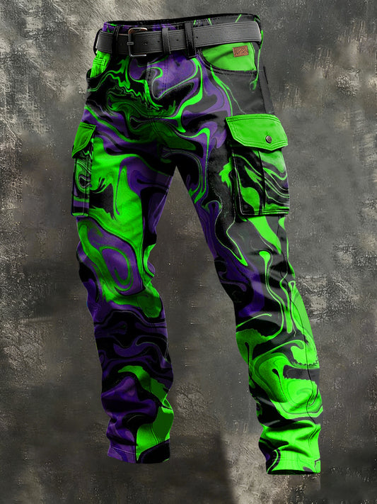 Pantalon de travail décontracté pour hommes rétro vacances Business Art Print