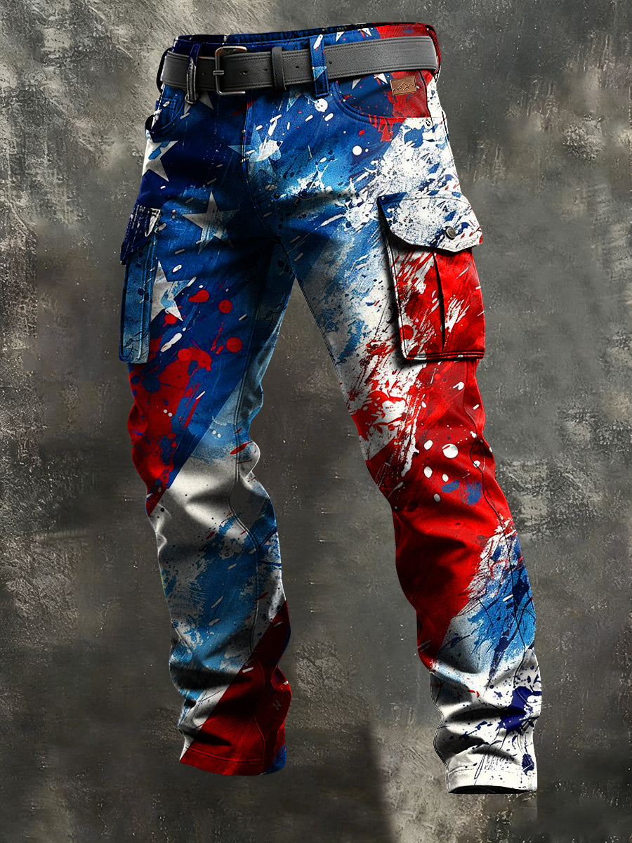 Pantalon de travail décontracté pour hommes rétro vacances Business Art Print