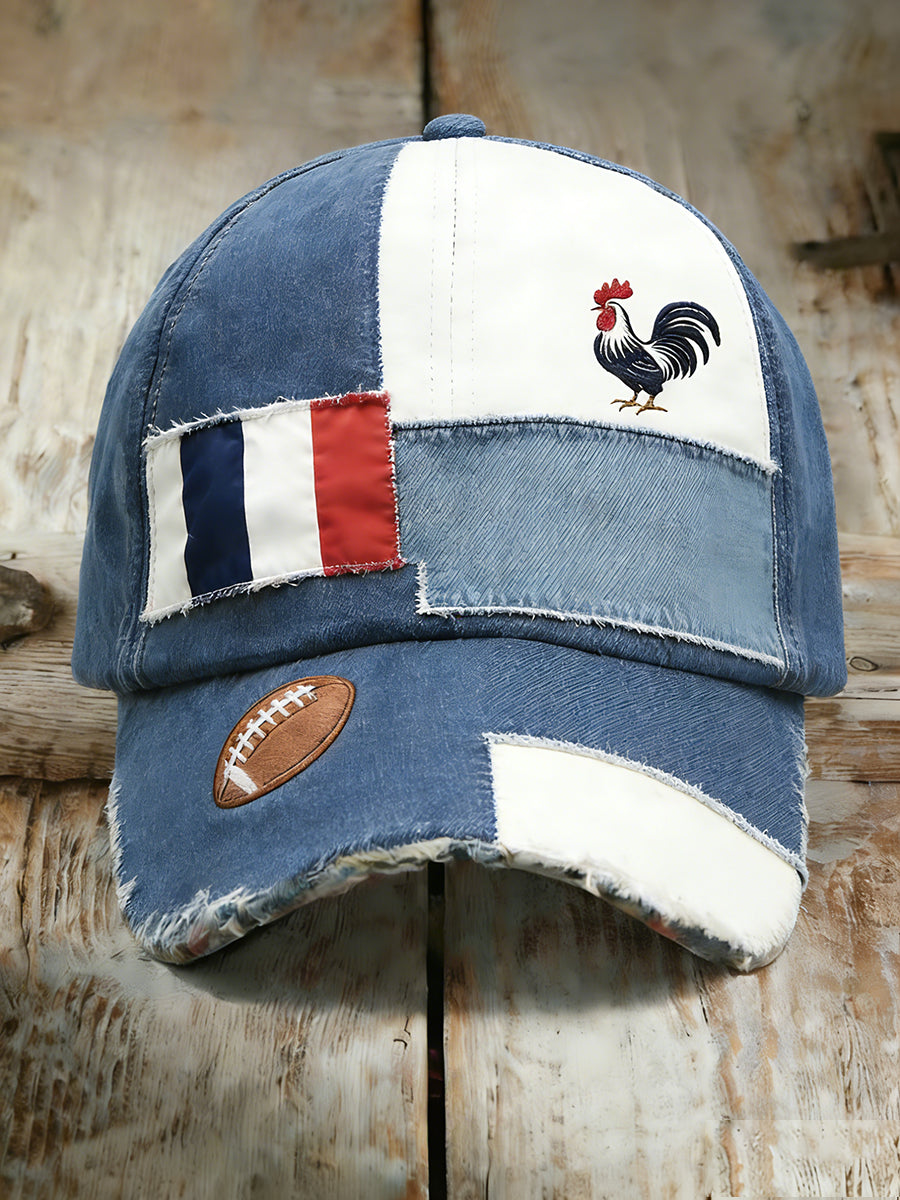 Chapeau de style rugby décontracté rétro à la française