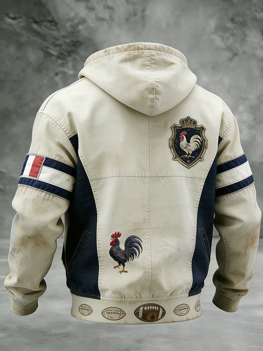 Sweat-shirt décontracté et confortable rétro style rugby français
