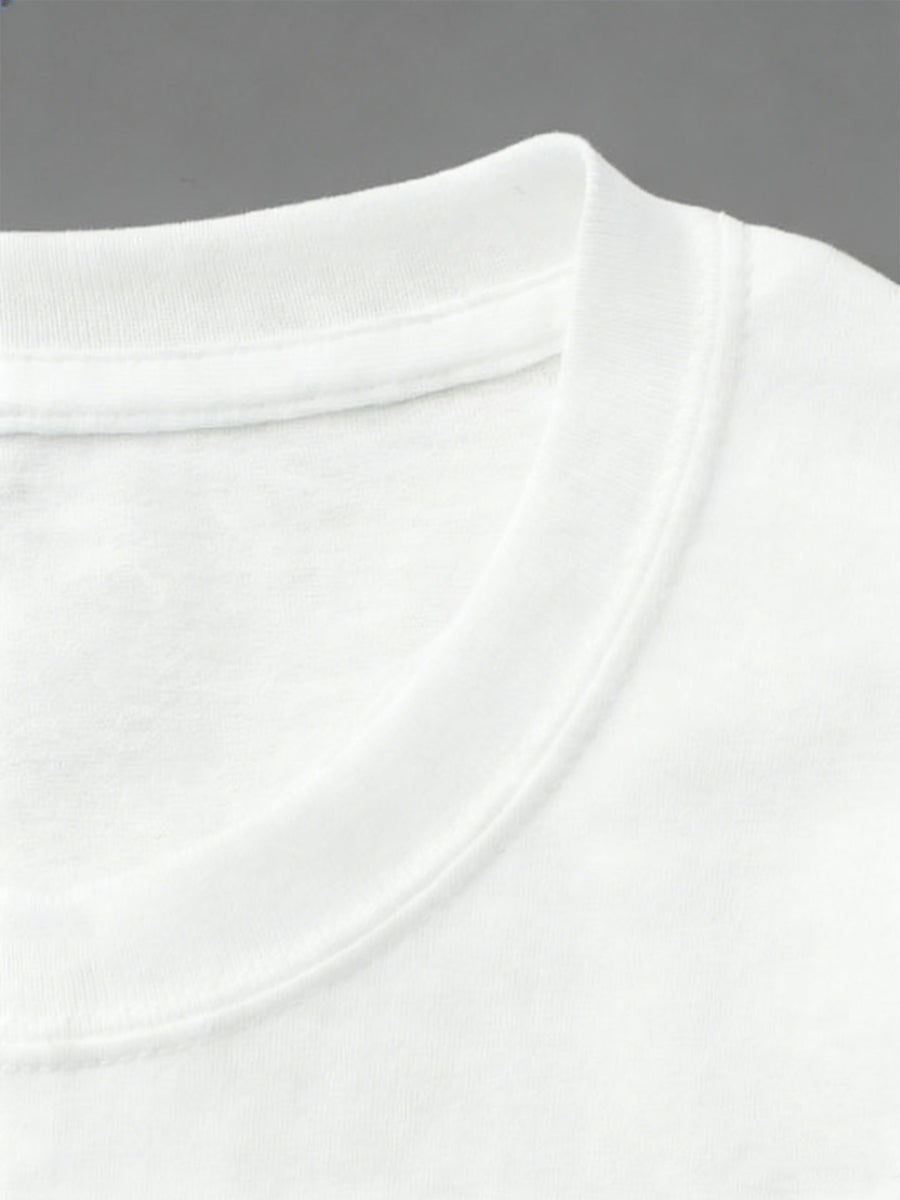 Rétro Français Badge Patriot Art 100% Coton T-Shirt