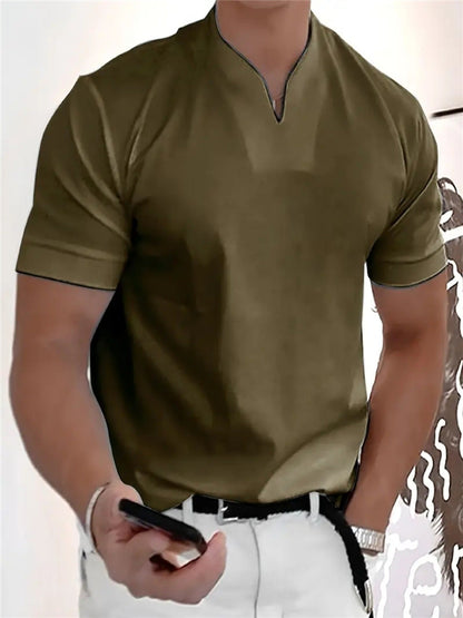 T-shirt col V pour homme