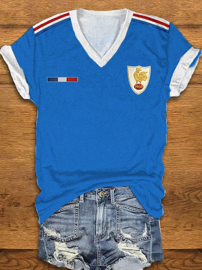 T-shirt à manches courtes France Rugby Femme