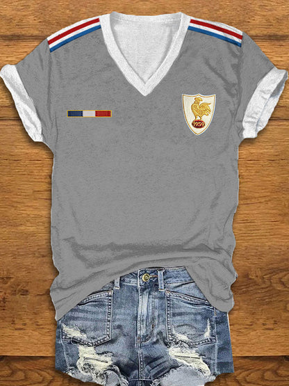 T-shirt à manches courtes France Rugby Femme