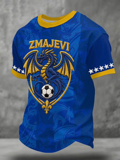 T-shirt imprimé Bosnia ZMAJEVI Football Lover pour homme