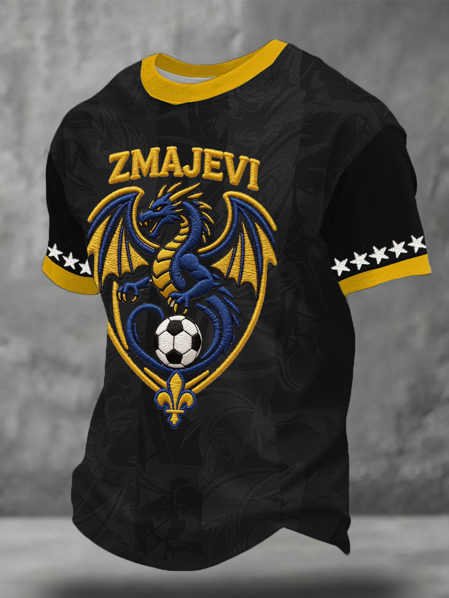 T-shirt imprimé Bosnia ZMAJEVI Football Lover pour homme