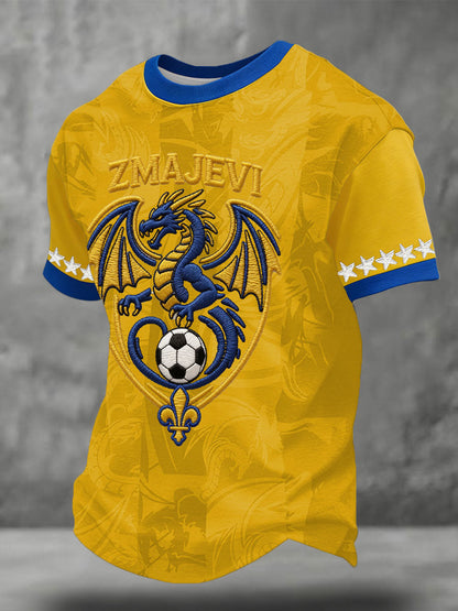 T-shirt imprimé Bosnia ZMAJEVI Football Lover pour homme