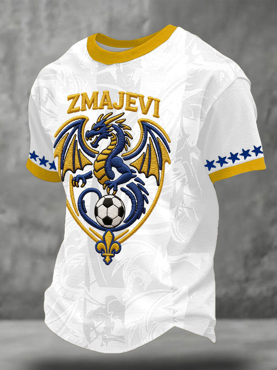 T-shirt imprimé Bosnia ZMAJEVI Football Lover pour homme