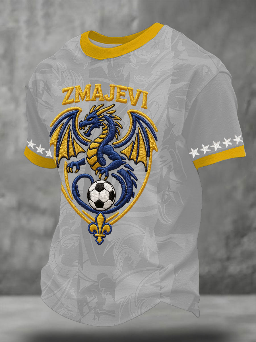 T-shirt imprimé Bosnia ZMAJEVI Football Lover pour homme