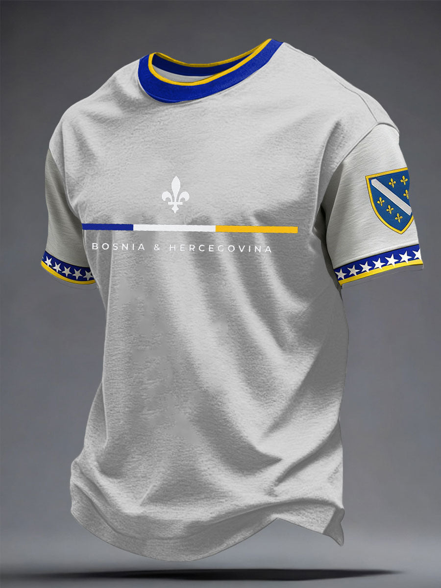 T-shirt imprimé pour hommes Bosnia ZMAJEVI, passionné de football