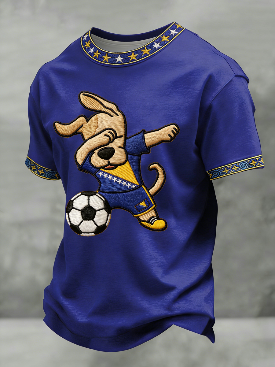 T-shirt manches courtes pour hommes, motif Bosnia ZMAJEVI, amoureux du football
