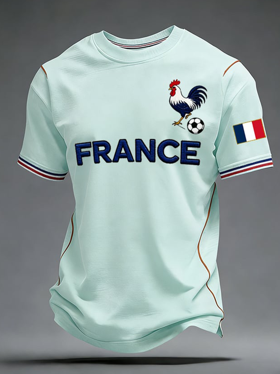 T-shirt manches courtes Franch Football Homme