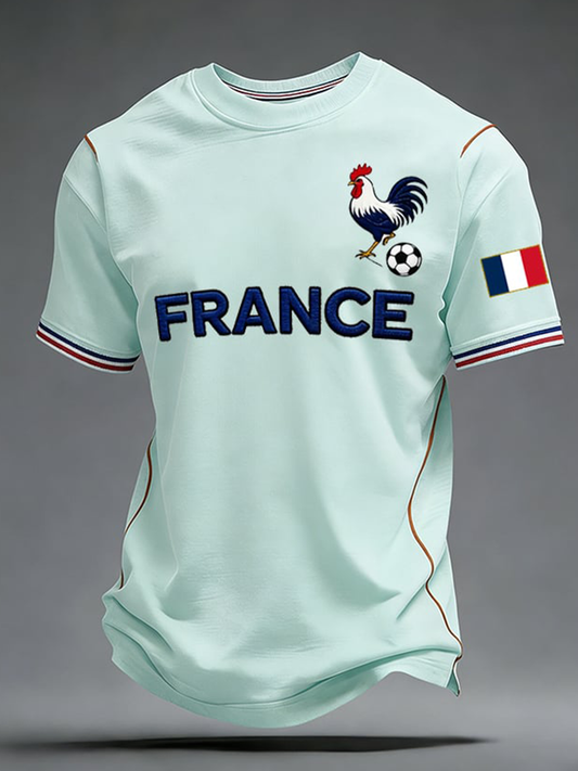 T-shirt manches courtes Franch Football Homme
