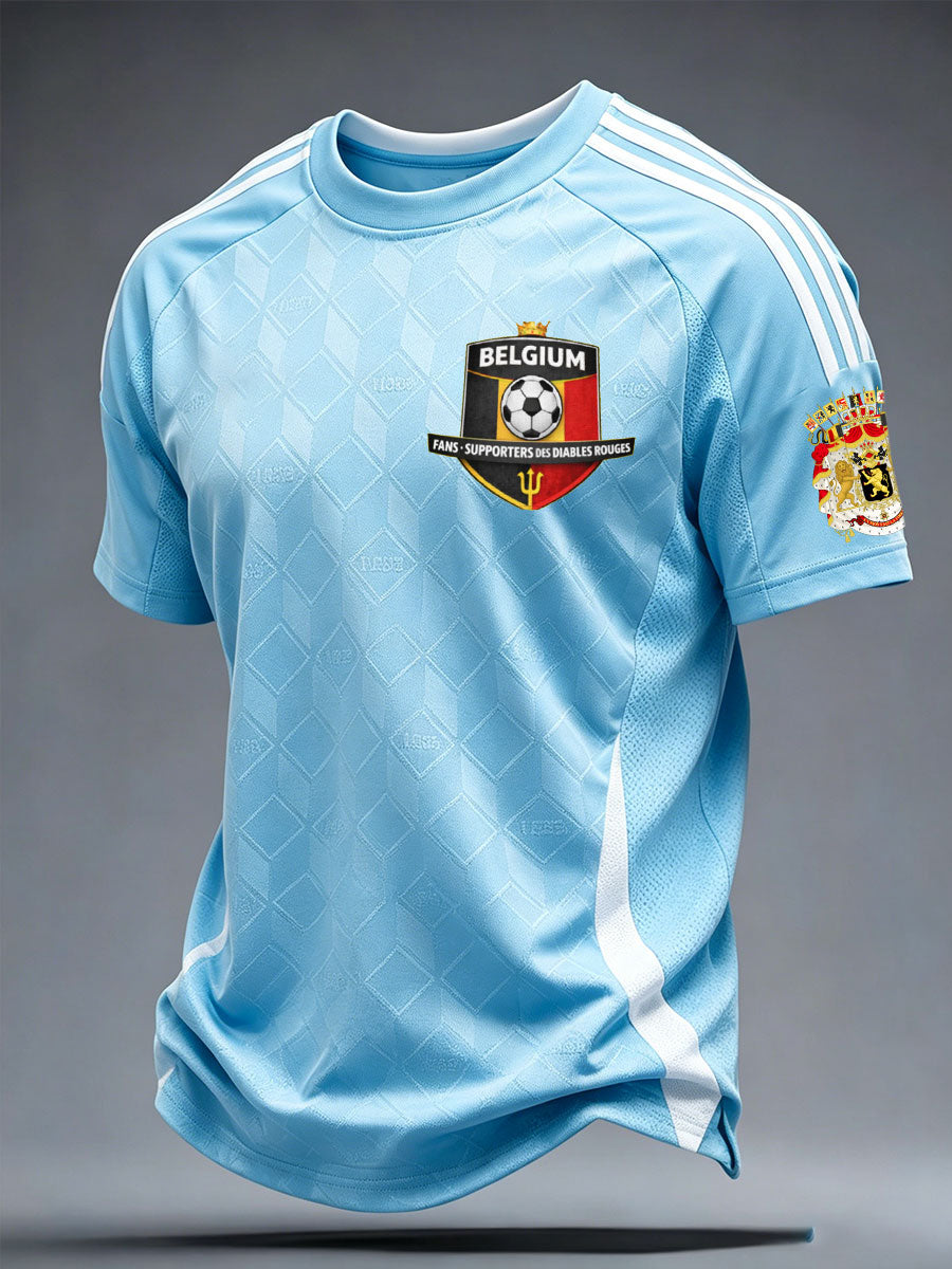 T-shirt imprimé Belgium Football Lover pour homme