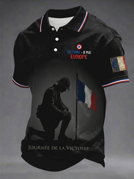 T-shirt pour hommes avec imprimé de la française