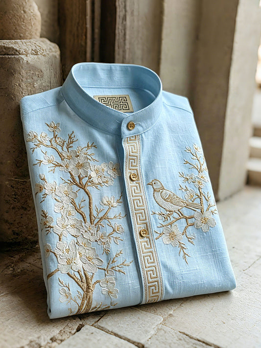 Chemises à manches courtes pour hommes, motif plantes et fleurs, pour les vacances