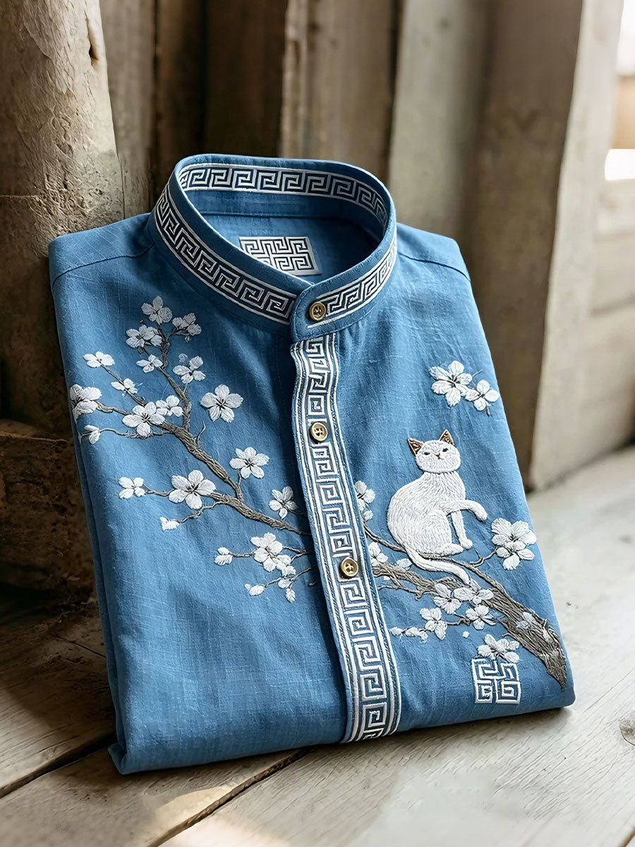 Chemises à manches courtes pour hommes, motif plantes et fleurs, pour les vacances
