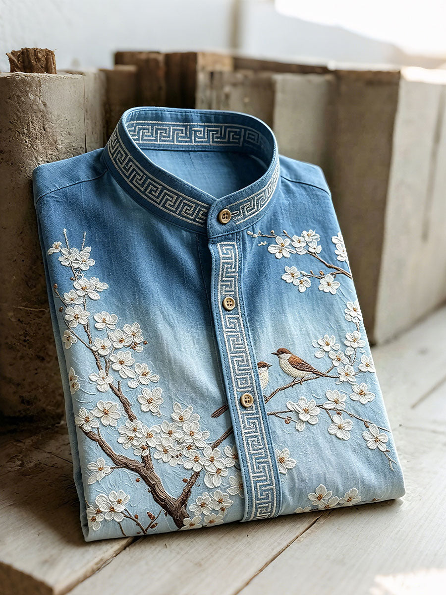 Chemises à manches courtes pour hommes, motif plantes et fleurs, pour les vacances