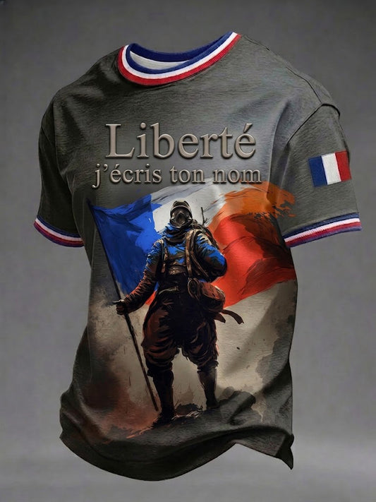 T-shirt French Liberté J'écrs Ton Nom Homme