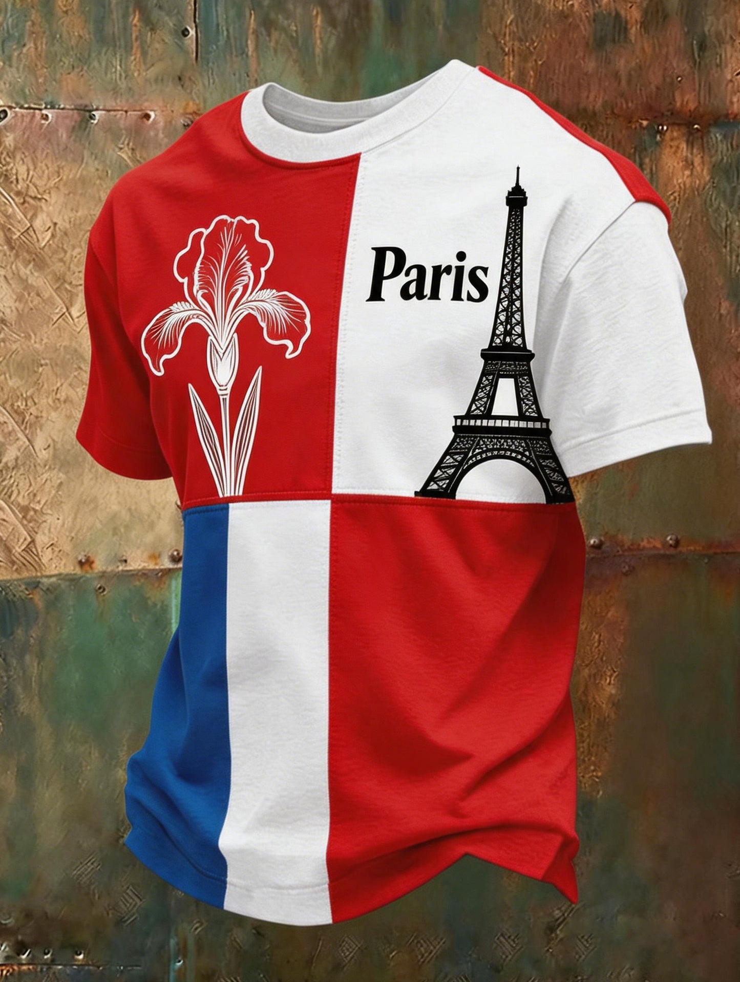 T-shirt avec impression artistique pour encourager l’équipe masculine du Paris Saint-Germain lors d’un match de football