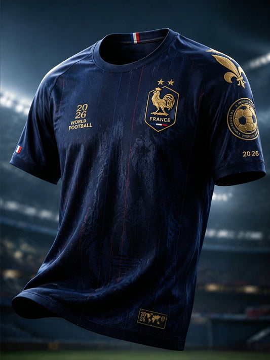 Maillot de football décontracté Retro France 2026 pour les fans