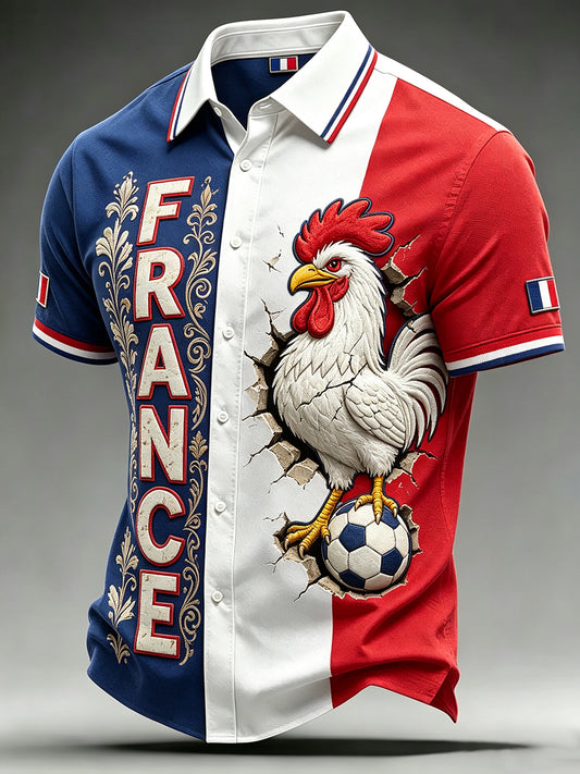 Maillot France Football pour homme à manches courtes