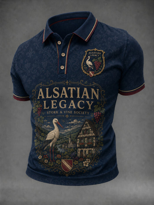 Chemise imprimée France Alsace pour homme