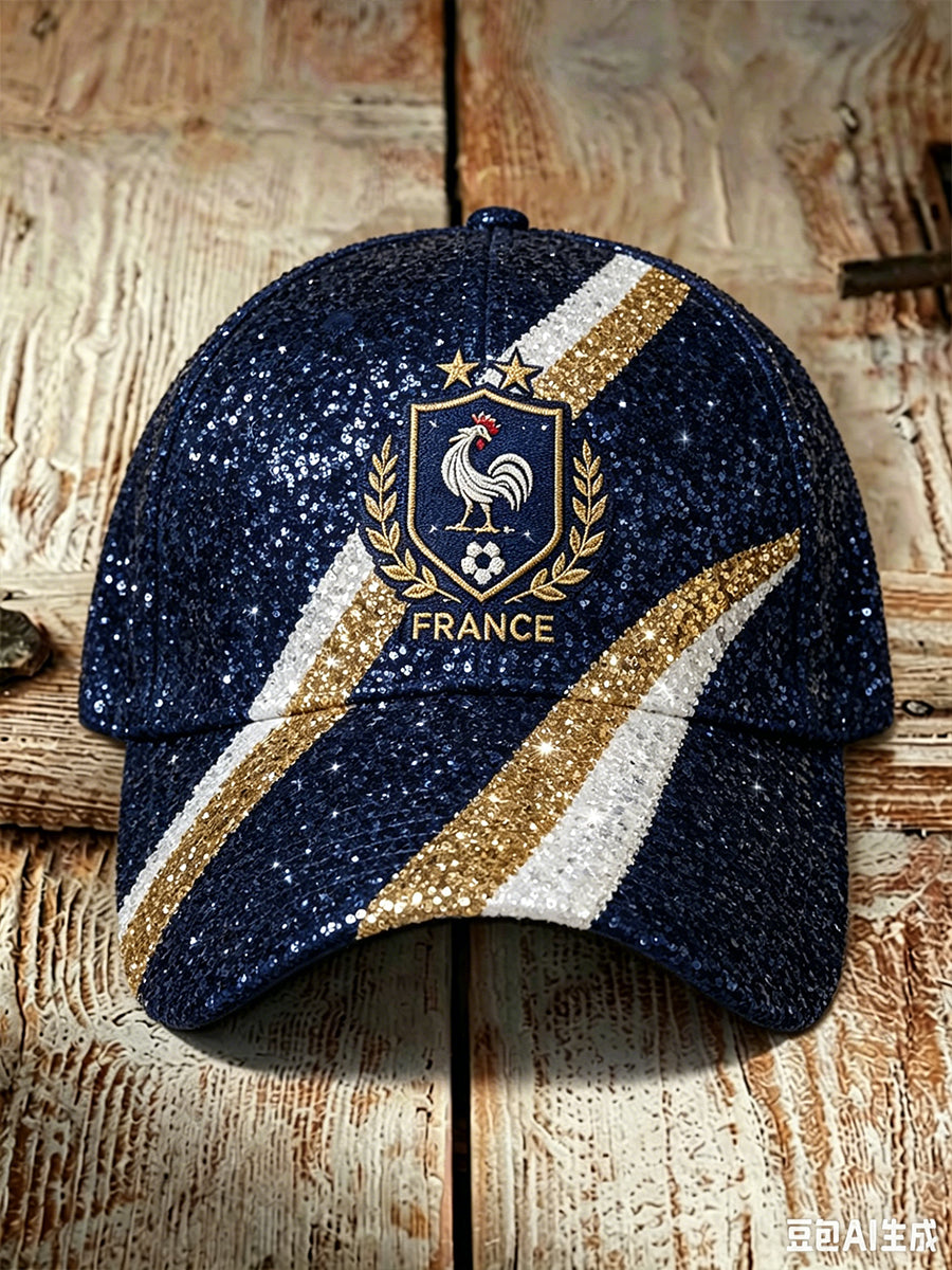 Casquette de football française unisexe