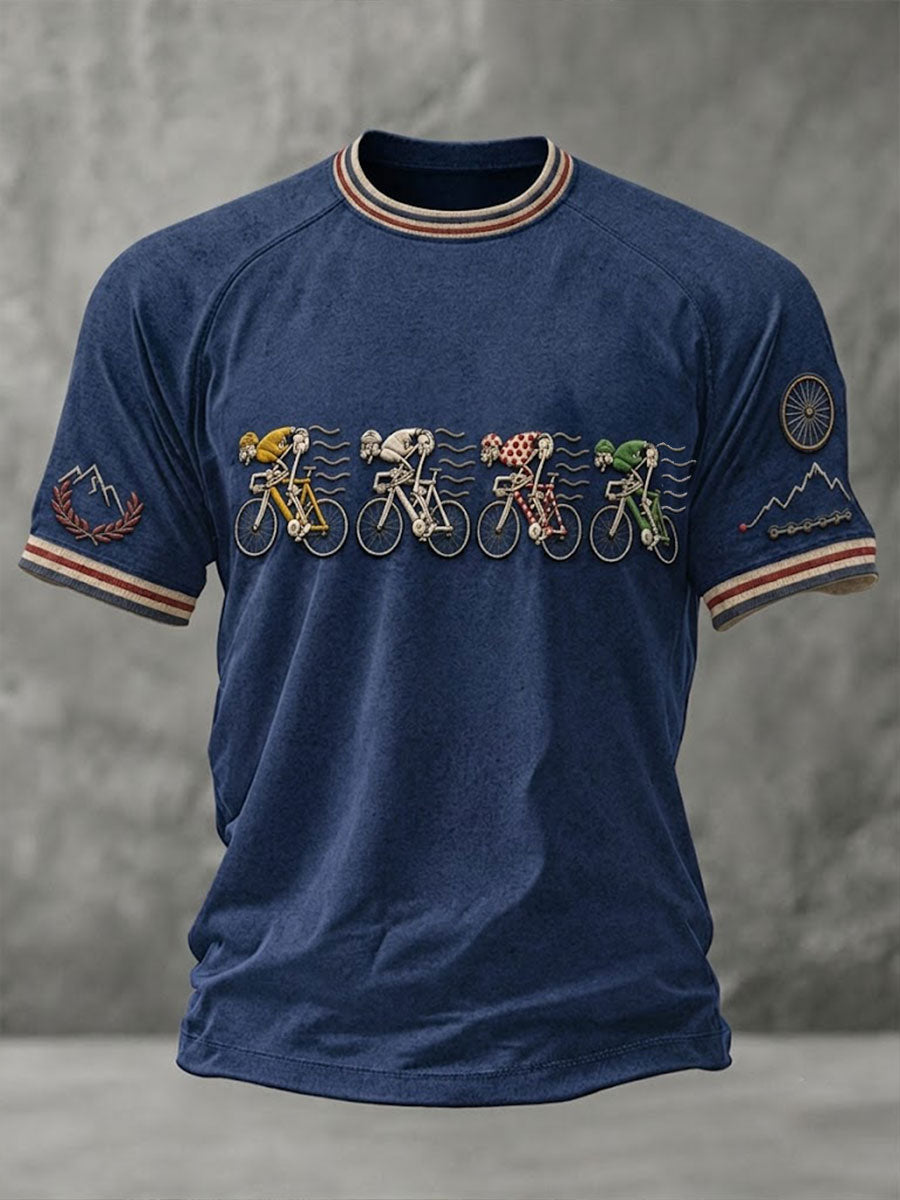 T-shirt squelette à manches courtes pour hommes