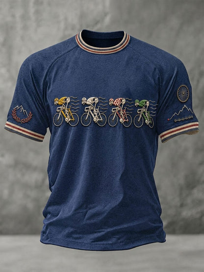 T-shirt squelette à manches courtes pour hommes
