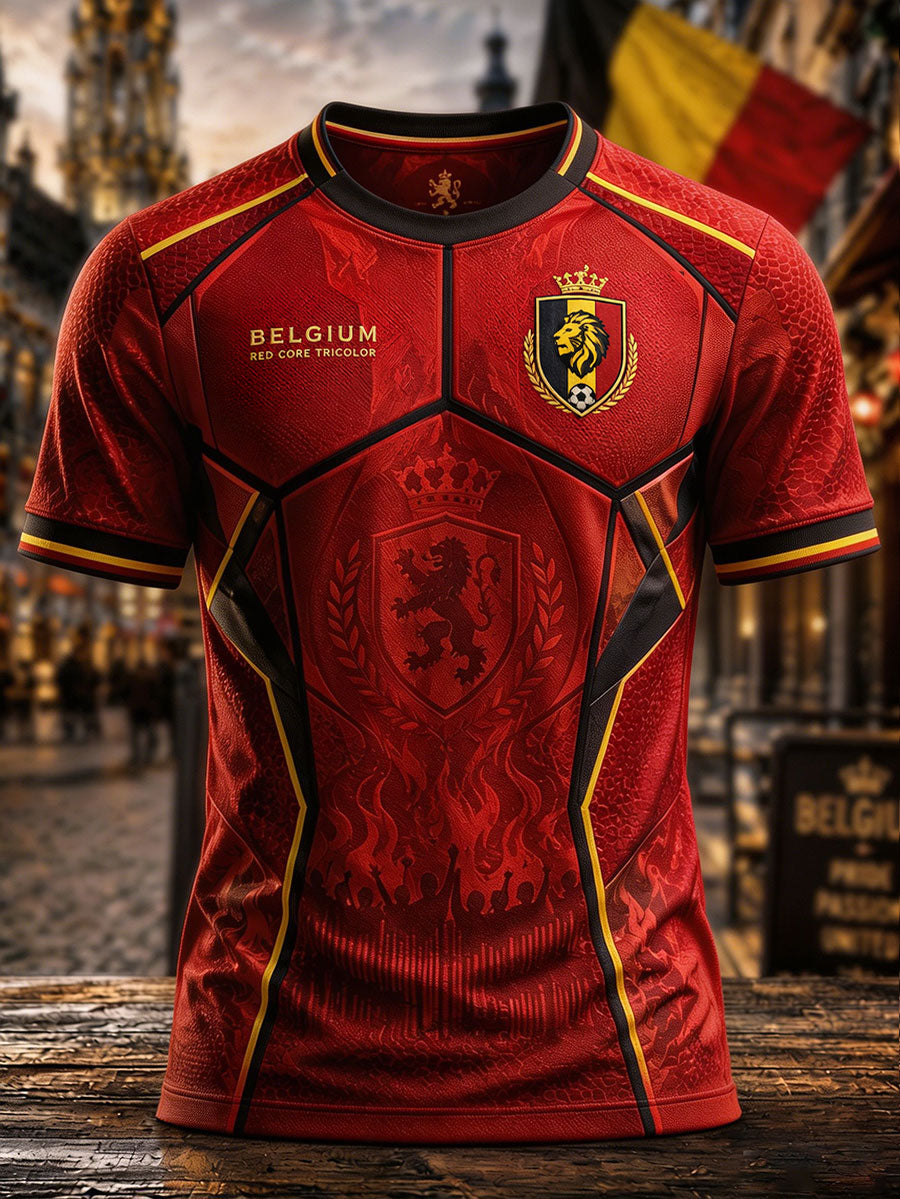 T-shirt imprimé Belguim Pride Art Homme